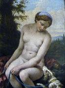 Louis Jean Francois Lagrenee Diana at her Bath oil painting artist